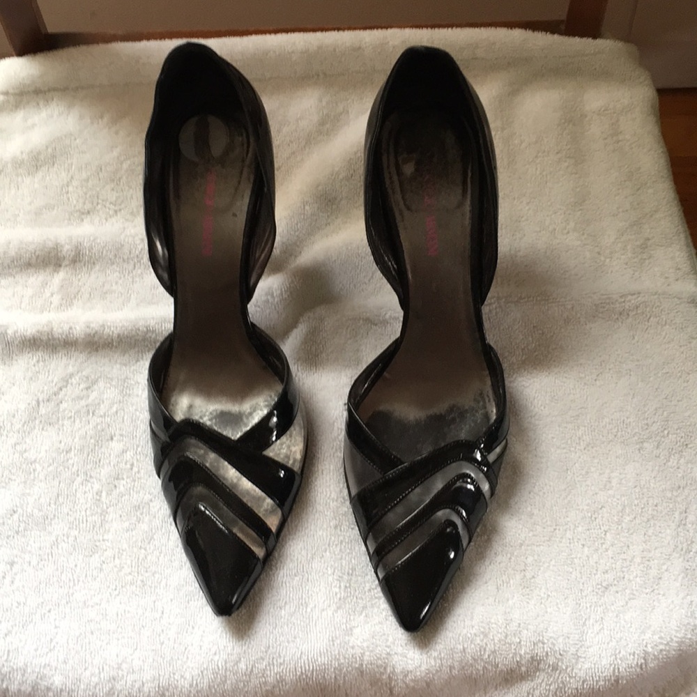 Black Giorgio Armani heels size 38.